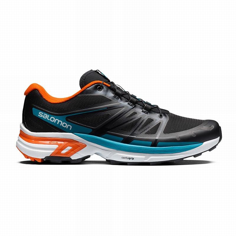 Zapatillas Trail Running Salomon Hombre Negras / Azules - Salomon Argentina XT-WINGS 2 ,439268-MBR